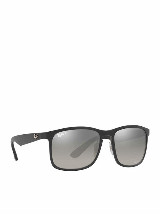 Ray Ban Chromance Мъжки Слънчеви Очила с Черна Пластмасова Рамка и Сребърни Поляризирани Огледални Лещи RB4264 601S/5J