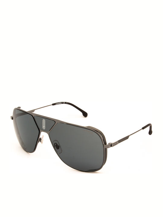 Carrera Men's Sunglasses With Grey Metallic Frame And Grey Lens