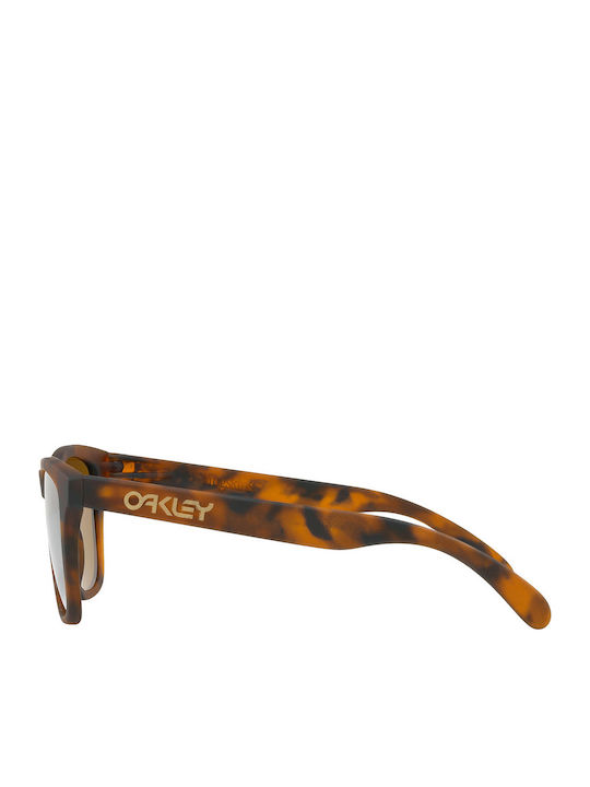 Oakley Frogskins Men's Sunglasses with Brown Tartaruga Plastic Frame and Brown Mirror Lens OO9013-C5