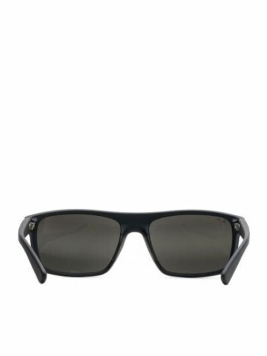 Maui Jim Byron Bay Ανδρικά Γυαλιά Ηλίου με Μαύρο Κοκκάλινο Σκελετό και Μαύρο Polarized Φακό 746-02MR