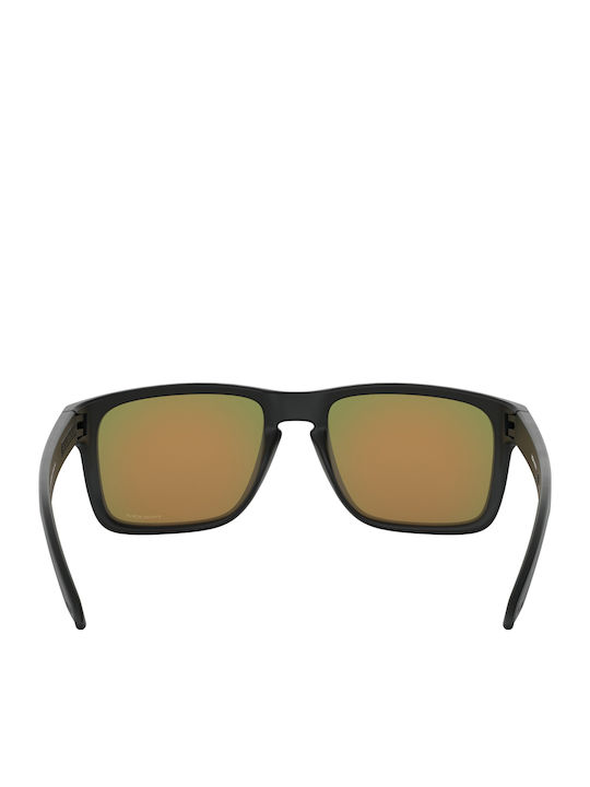 Oakley Holbrook XL Мъжки Слънчеви Очила с Черна Пластмасова Рамка и Оранжев Огледален Лещи OO9417-04