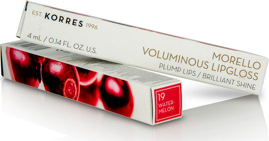 Korres Morello Voluminous Lip Gloss 19 Watermelon 4ml