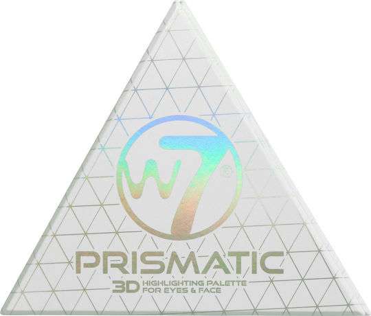 W7 Cosmetics Prismatic 3D Highlighting Palette Eyes & Face 3.2gr