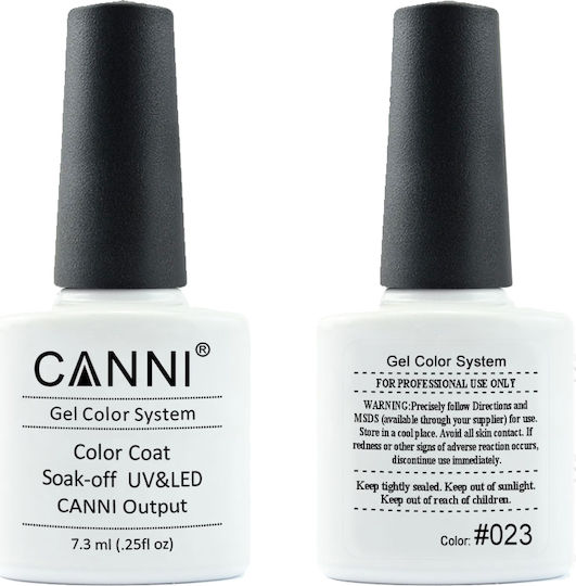Canni Classic Хибриден Лак за Нокти 023 Чисто бяло 7.3мл 1бр