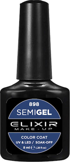 Elixir Semi Gel Ημιμόνιμο Βερνίκι Νυχιών 898 Indigo 8ml