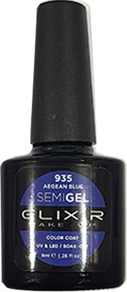 Elixir Semi Gel Halb-permanenter Nagellack 935 Aegean Blue 8ml 1Stück