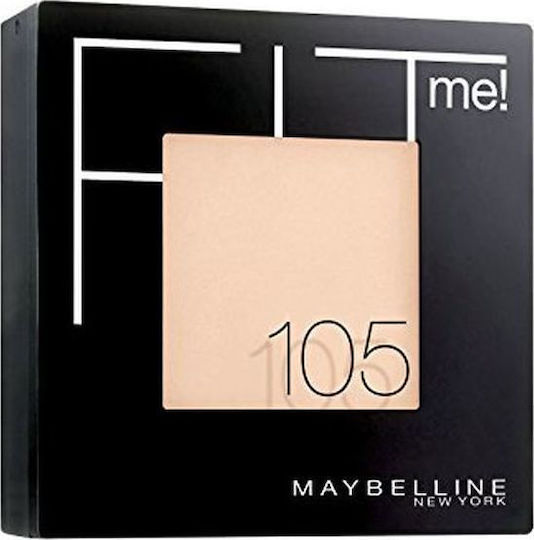 Maybelline Fit Me Matte & Poreless Πούδρα 105 Natural Ivory 8.5gr