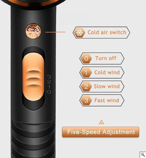 Kemei Ionic Πιστολάκι Μαλλιών με Φυσούνα 1700W