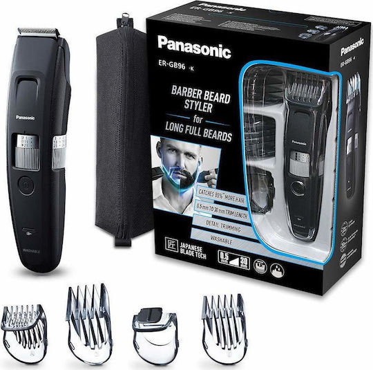 Panasonic Επαναφορτιζόμενη Κουρευτική Μηχανή Μαύρη ER-GB96-K503