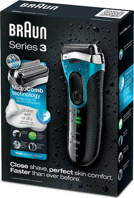 Braun Series 3 3080s Wet & Dry Електрическа бръсначка Лице Акумулаторна