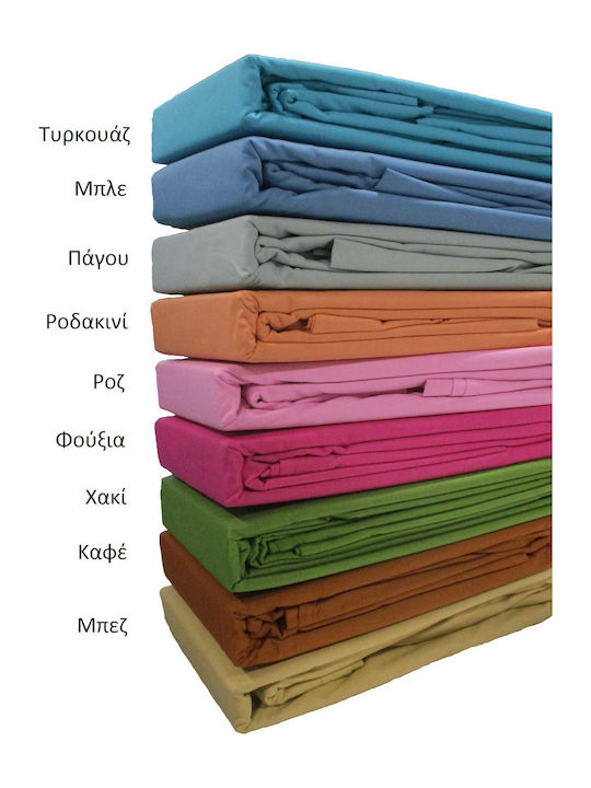 Le Blanc Sheet Double with Elastic 150x200+20cm. Cotton Line Gray