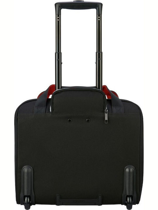 Delsey Parvis Plus Geantă De umăr / de mână pentru laptop 15.6" în culoarea Negru
