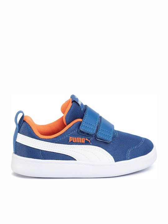 Puma Kids Sneakers Courtflex Mesh with Scratch Blue