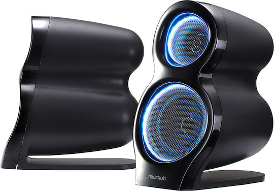 Microlab Τ10 Ασύρματα Ηχεία Υπολογιστή 2.1 με Bluetooth και Ισχύ 56W Μαύρα
