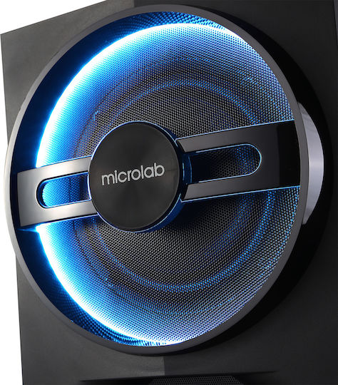 Microlab Τ10 Ασύρματα Ηχεία Υπολογιστή 2.1 με Bluetooth και Ισχύ 56W Μαύρα