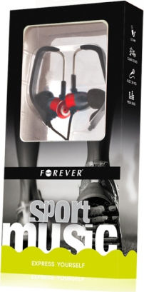 Sport Music In-ear Handsfree με Βύσμα 3.5mm Κόκκινο