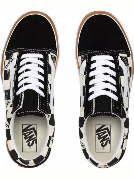 Old Skool Checkerboard Flatforms Sneakers Multi / True White