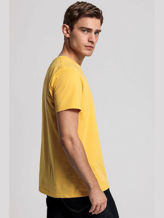 Gant The Original Tricou pentru bărbați cu mâneci scurte Sunshine Yellow