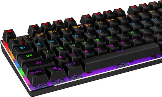 Havit KB435L Gaming Μηχανικό Πληκτρολόγιο Tenkeyless με Custom διακόπτες και RGB φωτισμό (Αγγλικό US)