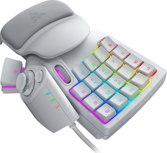 Razer Tartarus Pro Gaming KeyPad with Razer Analog Optical switches and RGB lighting (English US) Mercury White