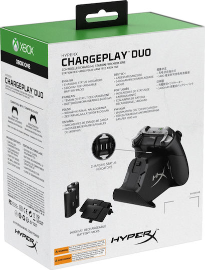 HyperX ChargePlay Duo Βάση Φόρτισης για 2 χειριστήρια XBOX One Μαύρη HX-CPDUX-C
