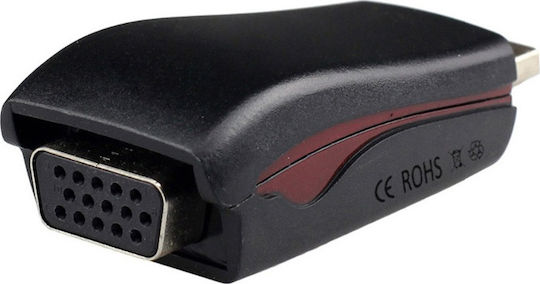 Powertech Konverter HDMI männlich zu 3.5mm / VGA weiblich 1Stück CAB-H076