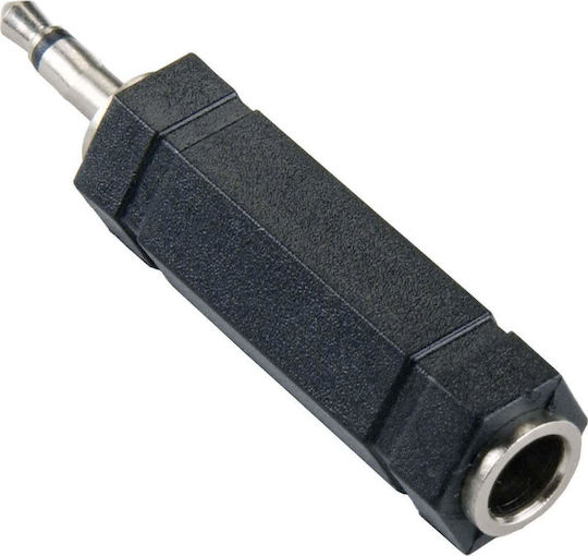 ATC Mono Converter 3.5mm male to 6.3mm female Black 1pcs