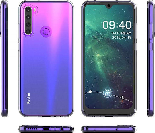 Back Cover Σιλικόνης Διάφανο (Redmi Note 8T)