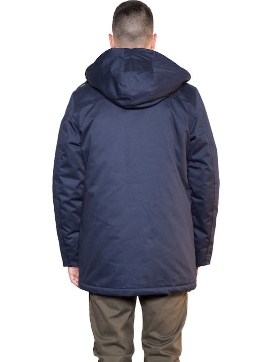 Biston Men's Winter Parka Jacket Navy Blue