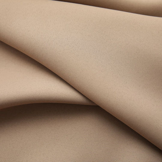 vidaXL Set Perdele Opace cu Coafură Taupe 140x245 cm
