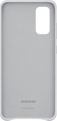 Samsung Leather Cover Light Gray (Galaxy S20)