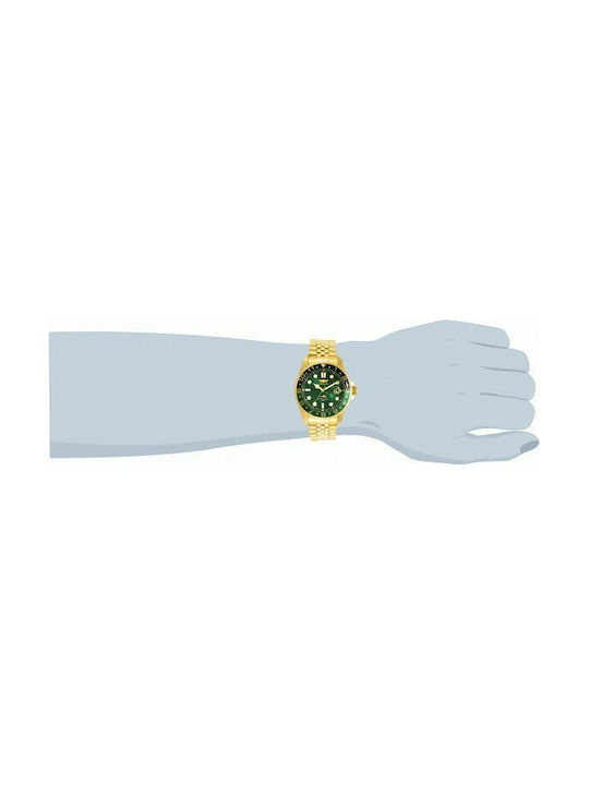 Invicta best sale gold green