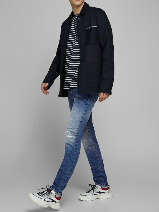 Men's Jeans Pants with Slim Fit Blue
