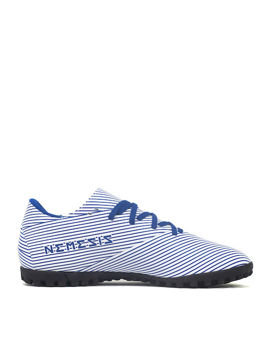 Adidas Nemeziz 19.4 TF Χαμηλά Ποδοσφαιρικά Παπούτσια με Σχάρα Λευκά