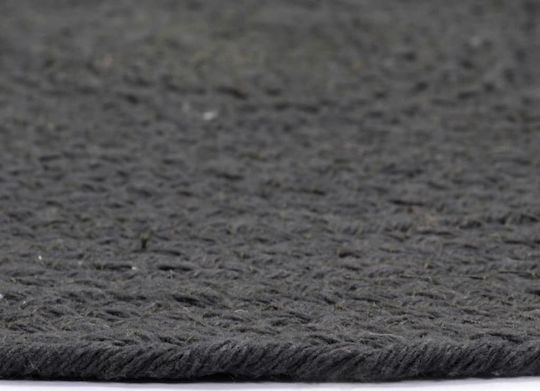 vidaXL Round Fabric Placemats Dark Grey 38cm 6pcs