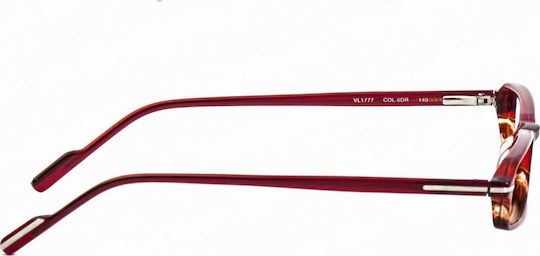 Lozza Plastic Eyeglass Frame Burgundy 1777 6DR