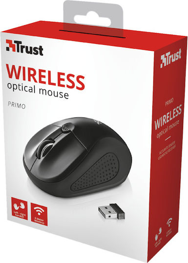 Trust Primo Wireless Безжичен Мишка Черен