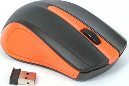 Omega 419 Wireless Ασύρματο Ποντίκι Black/Orange