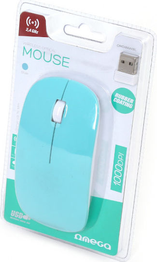 Omega 414 Wireless Ασύρματο Ποντίκι Τιρκουάζ