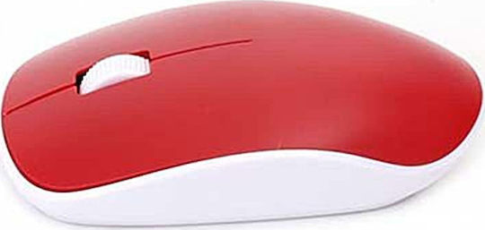 Omega 420 Wireless Ασύρματο Ποντίκι Red/White