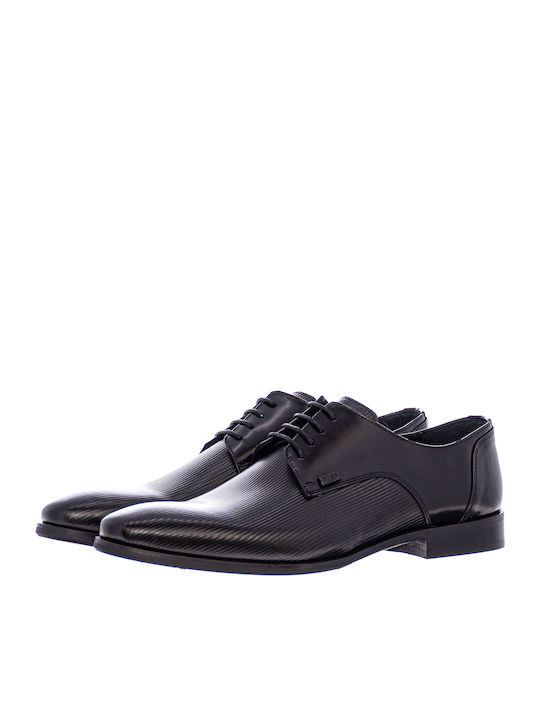 Boss Shoes Δερμάτινα Ανδρικά Σκαρπίνια RMN Black