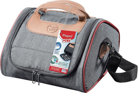 Maped School Shoulder Lunch Bag Gray 22 x 44 x 22cm