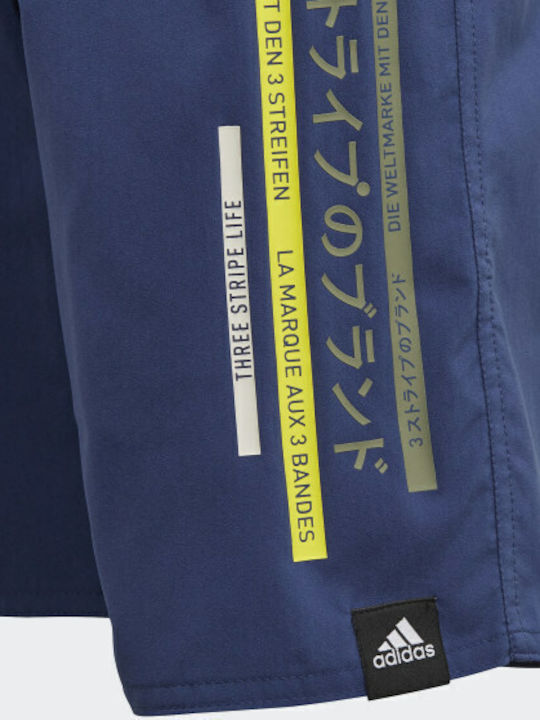 adidas Colorblock Swim Kids Swimwear Swim Shorts Navy Blue