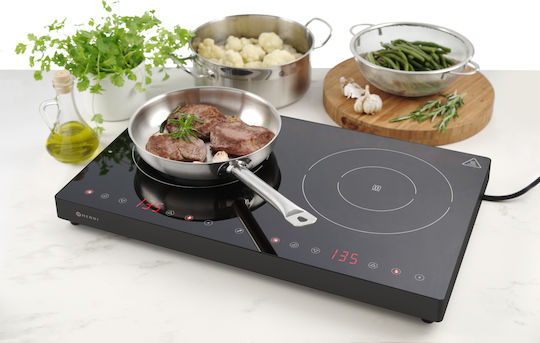 Hendi Electric Cooktop Inductive 3.5kW 60.8x37x6.1cm