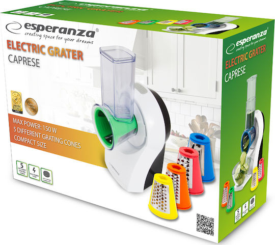 Esperanza Κόφτης Λαχανικών / Φρούτων 150W Λευκός