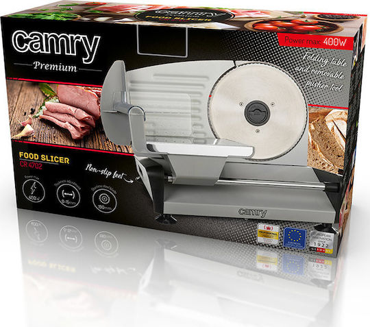Camry CR 4702 CR4702 Tăieturi reci Slicer 400W Argintiu