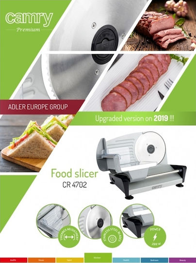 Camry CR 4702 CR4702 Tăieturi reci Slicer 400W Argintiu