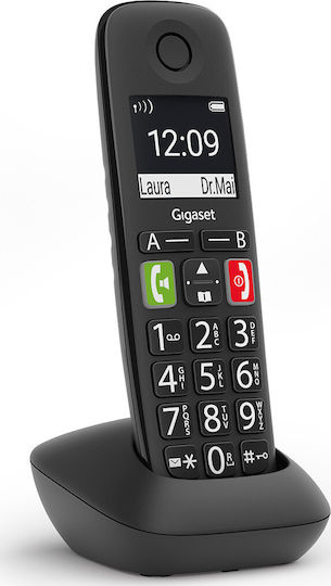 Gigaset E290HX Handset Ασύρματο Τηλέφωνο IP Μαυρο