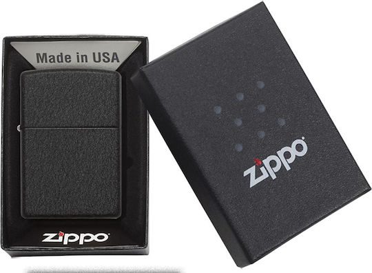 Zippo Classic Windproof Flame Lighter Black Crackle