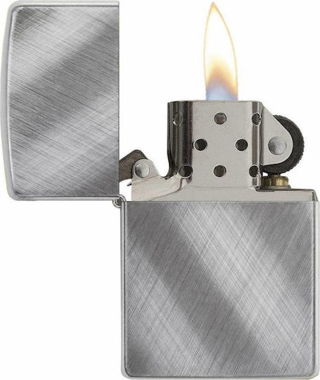 Zippo Classic Αντιανεμικός Αναπτήρας Φλόγας Diagonal Weave